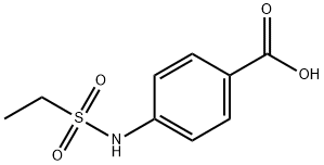 4-(乙基磺酰基氨基)苯甲酸 结构式