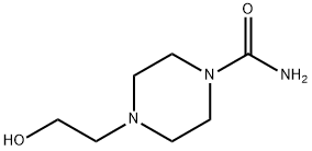 4-(2-羟基乙基)哌嗪-1-羧酸胺 结构式