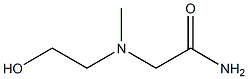 Acetamide, 2-[(2-hydroxyethyl)methylamino]- (9CI) 结构式