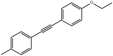 1-乙氧基-4-[2-(4-甲基苯基)乙炔基]苯 结构式