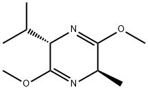 (2S,5SR)-(+)-2,5-Dihydro-3,6-dimethoxy-2-isopropyl-5-methylpyrazine 结构式