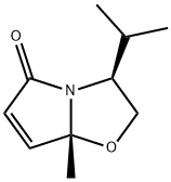 (3S-顺式)-(+)-2,3-二氢-3-异丙基-7A-甲基吡咯并[2,1-B]氧氮杂茂-5(7AH)-酮 结构式