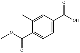 4-(甲氧甲酰基)-3-甲基苯甲酸 结构式