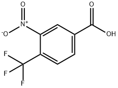 3-硝基-4-三氟甲基苯甲酸 结构式