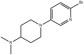 1-(6-BROMOPYRIDIN-3-YL)-N,N-DIMETHYLPIPERIDIN-4-AMINE 结构式