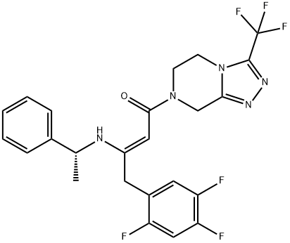 (2Z)-1-[5,6-Dihydro-3-(trifluoromethyl)-1,2,4-triazolo[4,3-a]pyrazin-7(8H)-yl]-3-[[(1R)-1-phenylethyl]amino]-4-(2,4,5-trifluorophenyl)-2-buten-1-one