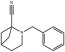 2-(Phenylmethyl)-2-azabicyclo-[3.1.1]heptane-1-carbonitrile 结构式