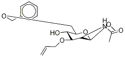 Methyl 2-(AcetylaMino)-2-deoxy-6-O-(phenylMethyl)-3-O-2-propen-1-yl-β-D-glucopyranoside 结构式