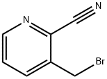 3-(溴甲基)吡啶-2-甲腈 结构式