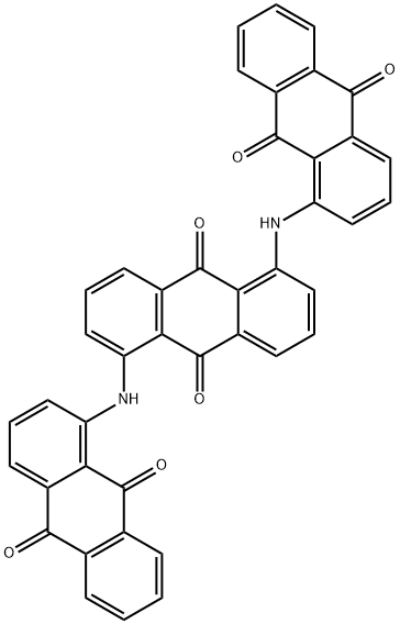 1,5-bis[(9,10-dihydro-9,10-dioxo-1-anthryl)amino]anthraquinone  结构式