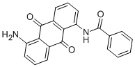 1-氨基-5-苯甲酰胺基蒽醌 结构式