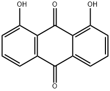 1,8-二羟基蒽醌 结构式