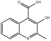 2-甲基-3-羟基喹啉-4-羧酸 结构式