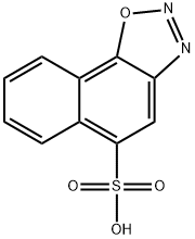 naphth[2,1-d]-1,2,3-oxadiazole-5-sulphonic acid  结构式