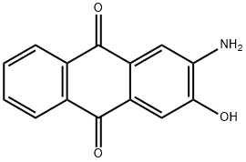 2-氨基-3-羟基蒽醌 结构式