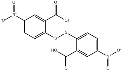 2,2'-Dithiobis(5-nitrobenzoic acid) 结构式