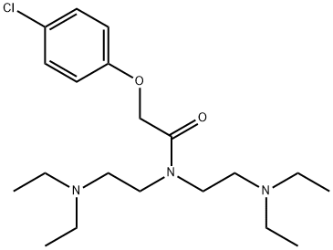 2-(p-Chlorophenoxy)-N,N-bis[2-(diethylamino)ethyl]acetamide 结构式