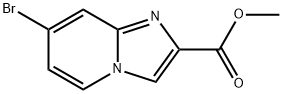 7-溴咪唑并[1,2-A]吡啶-2-甲酸甲酯 结构式