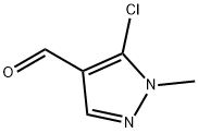 5-氯-1-甲基-1H-吡唑-4-甲醛 结构式