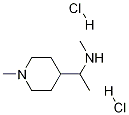 N,N-二甲基-1-(1-甲基哌啶-4-基)甲胺二盐酸盐 结构式