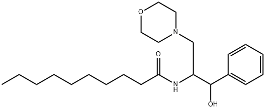 D,L-苏阿糖型-1-苯基-2-鱼腥草氨基酸-3-吗啉-1-丙醇盐酸 结构式