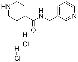 N-(吡啶-3-基甲基)哌啶-4-甲酰胺二盐酸盐 结构式