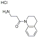 3-Amino-1-[3,4-dihydro-1(2H)-quinolinyl]-1-propanone hydrochloride 结构式