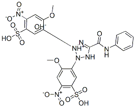 2,3-bis(2-methoxy-4-nitro-5-sulfophenyl)-5-((phenylamino)carbonyl)-2H-tetrazolium hydroxide 结构式