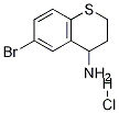 6-溴-3,4-二氢-2H-1-苯并噻喃-4-胺盐酸盐 结构式
