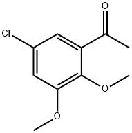 1-(5-氯-2,3-二甲氧基苯基)乙-1-酮 结构式