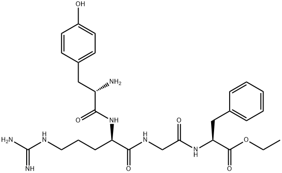 tyrosyl-arginyl-glycyl-phenylalanine ethyl ester 结构式