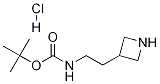 3-[2-(BOC-氨基)乙基]氮杂环丁烷盐酸盐 结构式