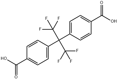 2,2-双(4-羧基苯基)六氟丙烷 结构式