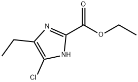 ethyl 5-chloro-4-ethyl-1H-iMidazole-2-carboxylate 结构式