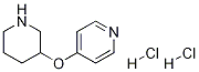 4-(哌啶-3-氧基)吡啶二盐酸盐 结构式