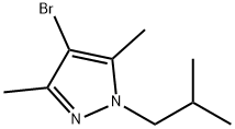 4-溴-1-异丁基-3,5-二甲基-1H-吡唑 结构式