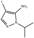 4-IODO-1-(PROPAN-2-YL)-1H-PYRAZOL-5-AMINE 结构式