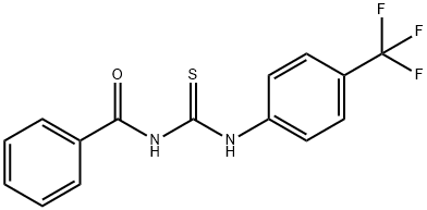 N-((4-(三氟甲基)苯基)氨基甲硫酰基)苯甲酰胺 结构式