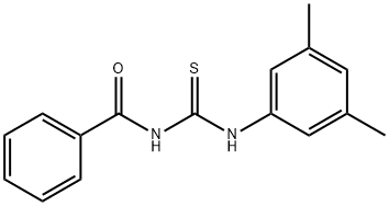 N-((3,5-二甲基苯基)氨基甲硫酰基)苯甲酰胺 结构式