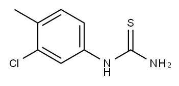 1-(3-氯-4-甲基苯基)-2-硫脲 结构式