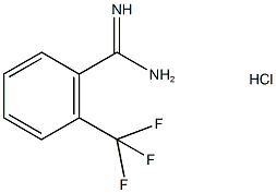 2-(三氟甲基)苯甲脒盐酸盐 结构式