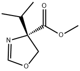 4-Oxazolecarboxylicacid,4,5-dihydro-4-(1-methylethyl)-,methylester,(S)-(9CI) 结构式