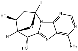 8,5'(S)-CYCLO-2'-DEOXYADENOSINE 结构式