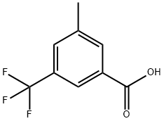 3-甲基-5-三氟甲基苯甲酸 结构式