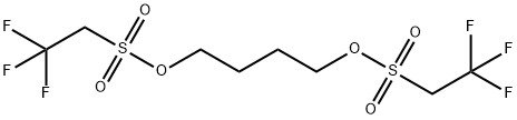 1,4-BUTANEDIOL BIS(2,2,2-TRIFLUOROETHANE SULPHONATE) 结构式