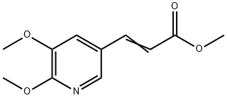 3-(5,6-二甲氧基吡啶-3-基)丙烯酸甲酯 结构式