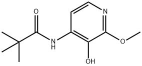 N-(3-羟基-2-甲氧基吡啶-4-基)新戊酰胺 结构式