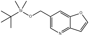 6-((TERT-BUTYLDIMETHYLSILYLOXY)METHYL)-FURO[3,2-B]PYRIDINE 结构式