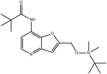 N-(2-(((叔丁基二甲基甲硅烷基)氧基)甲基)呋喃[3,2-B]吡啶-7-基)新戊酰胺 结构式