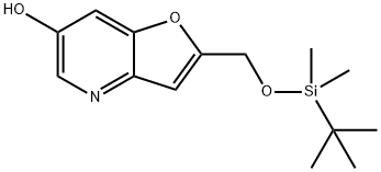 2-(((叔丁基二甲基甲硅烷基)氧基)甲基)呋喃[3,2-B]吡啶-6-醇 结构式